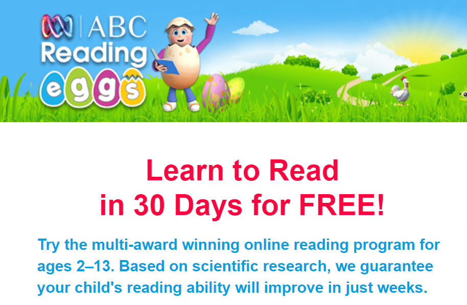 Online reading program for kids